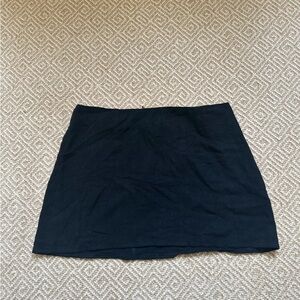 Black mini skirt
